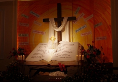 Grób w Par. Opatrzności Bożej w Warszawie (2015)