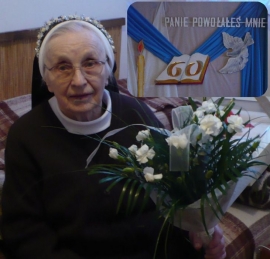 S. Virginia Trawicka w dniu diamentowego jubileuszu Ślubów Zakonnych